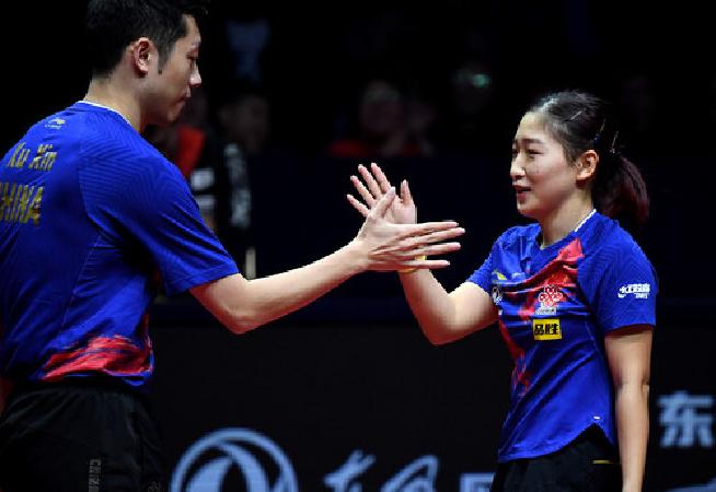 乒乓球—世界巡回赛总决赛:许昕/刘诗雯晋级混双半决赛